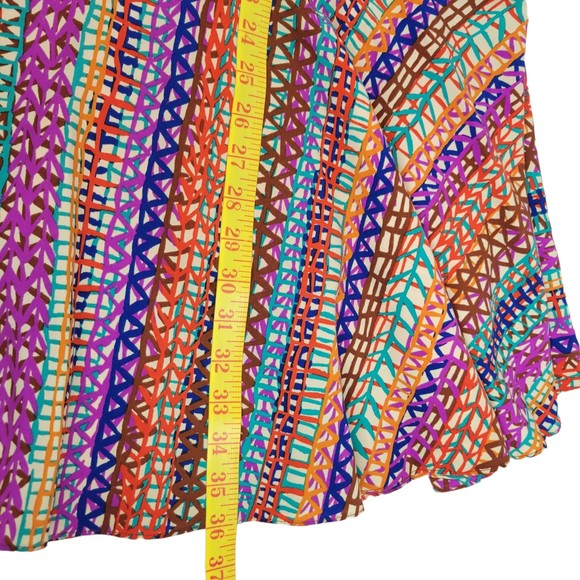 CeCe by Cynthia Steffe Sleeveless Drop Waist Dress Lined Multicolor size 6 - Picture 10 of 10